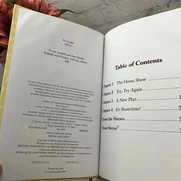 hardback childern's book Breyer stablemates Lucky 2007 - Picture 6 of 6